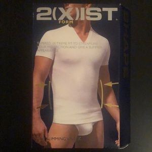 2XIST Form Slimming V Neck Shapewear T Shirt